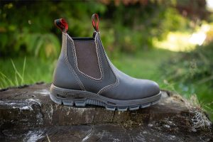 Leather work boots