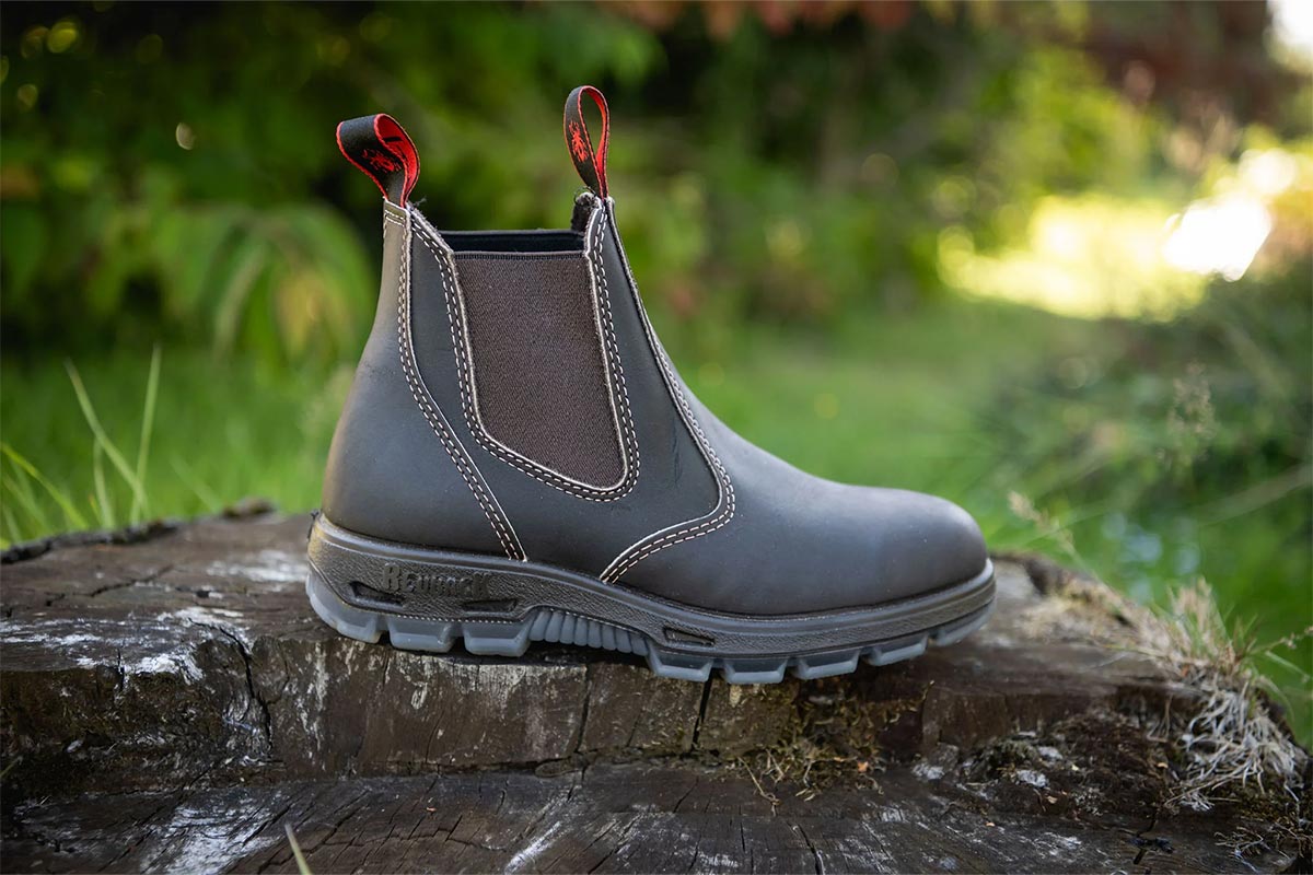 Leather work boots