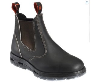 Redback black leather dealer boots
