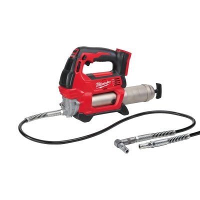 Milwaukee M18 cordless grease gun with flexible hose