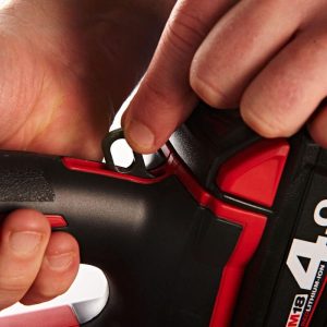 Milwaukee M18 grease gun in use