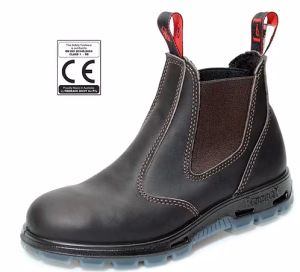 Redback black leather dealer boots